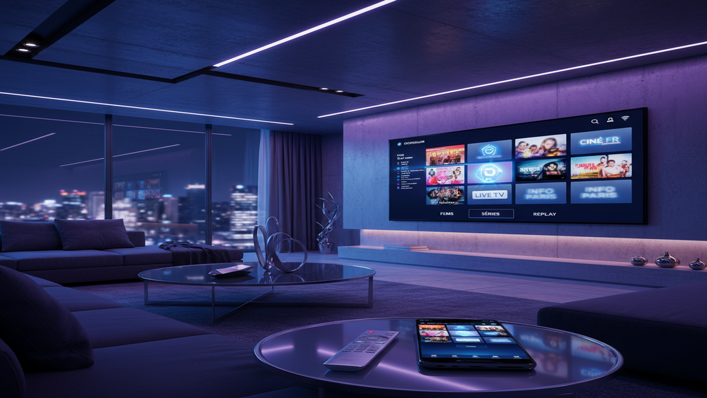 Guide pour trouver le meilleur abo IPTV affiché sur une Smart TV