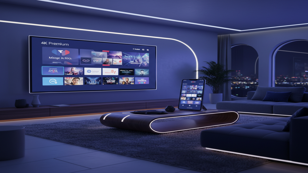 Sélection des meilleures applications IPTV affichées sur une tablette