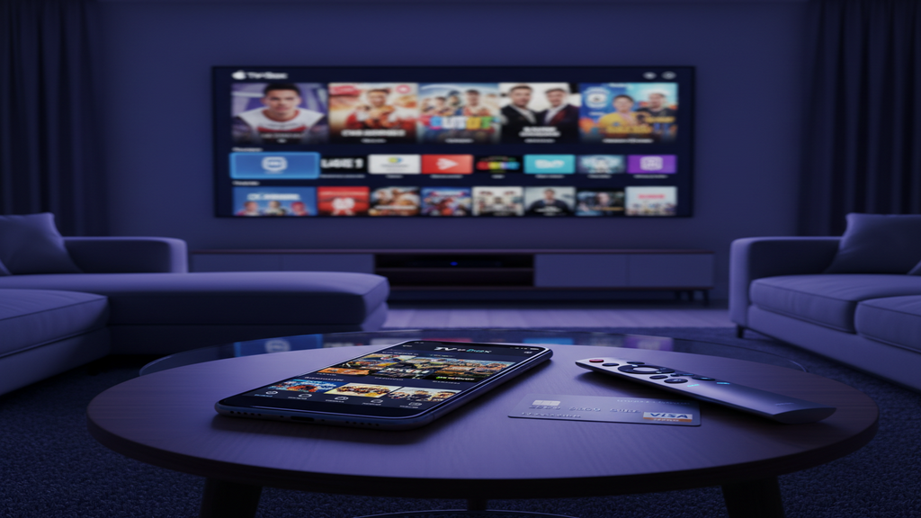 Personne cherchant où acheter un abonnement IPTV avec un bon rapport qualité-prix sur une Smart TV.